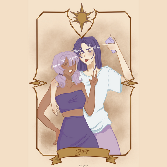 💜👯B.F.F.👯♀️💜 Collier