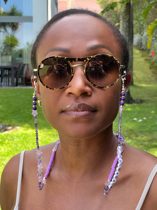 HolySing chaine de lunettes "Purple Rain"