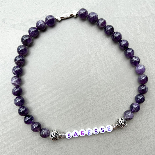 HolyChok Collier ras de cou SAGESSE