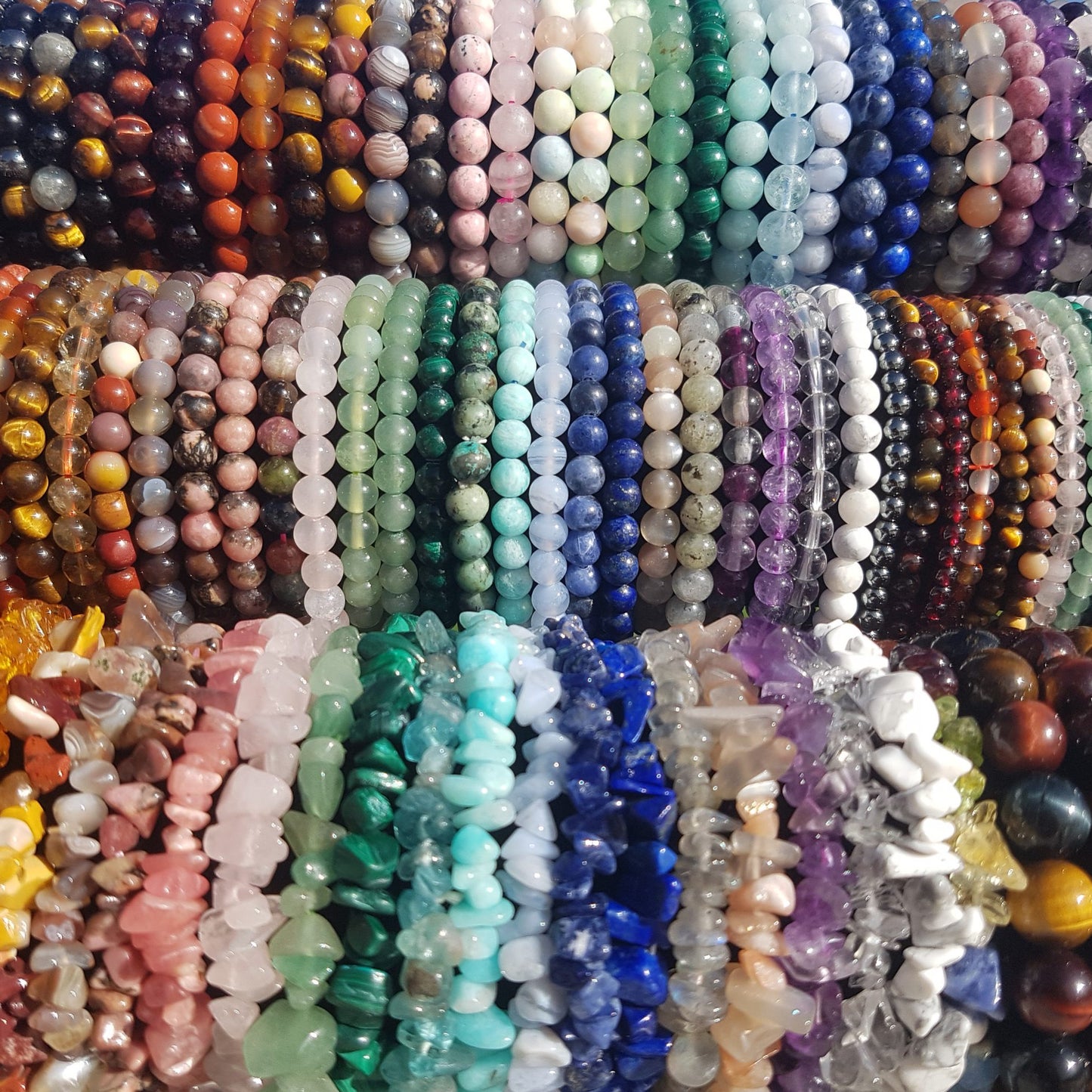 CUSTOM Collier Holyway perles 10mm